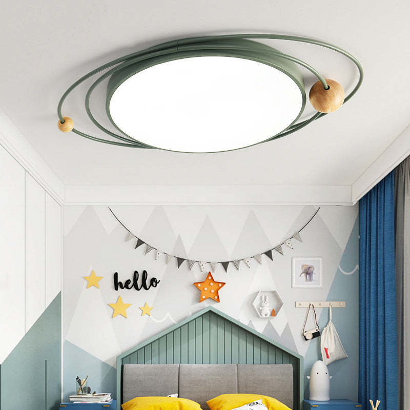Quinn galaxy ceiling light in a kid's bedroom