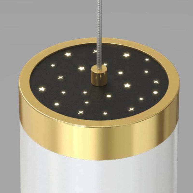Madina Starry Night Pendant Light detail, gold accents