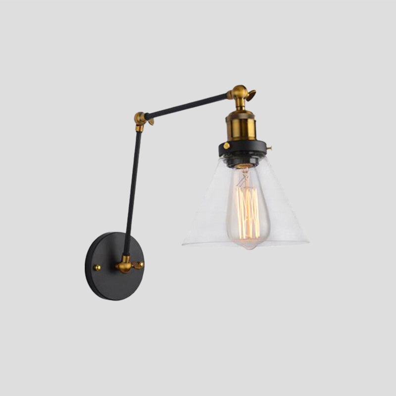 Brady Wall Lamp: Adjustable Industrial Style Lighting