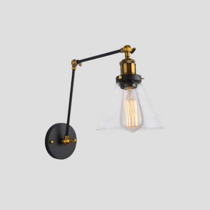 Brady Wall Lamp: Adjustable Industrial Style Lighting