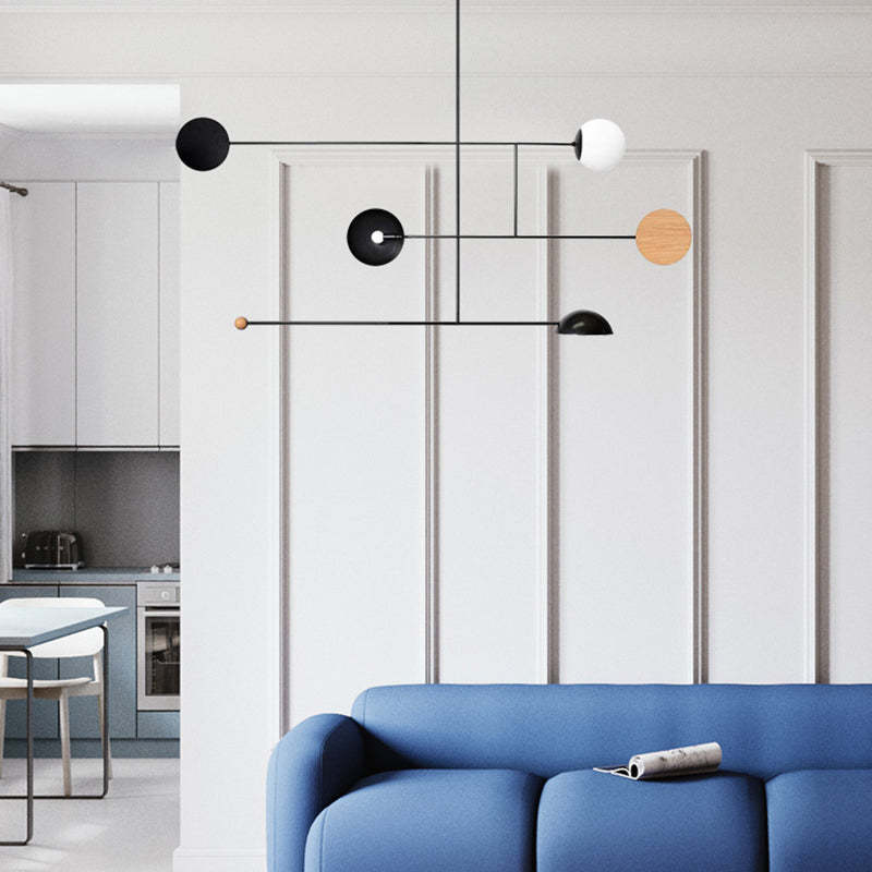 Minimalist LED Pendant Light - Avi Round Metal Design