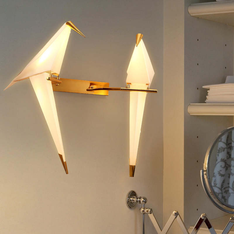Clifford bird wall lamp, Art Deco bedroom lighting, Las Sola