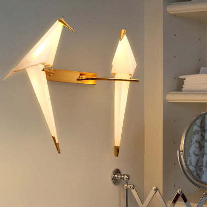 Clifford bird wall lamp, Art Deco bedroom lighting, Las Sola