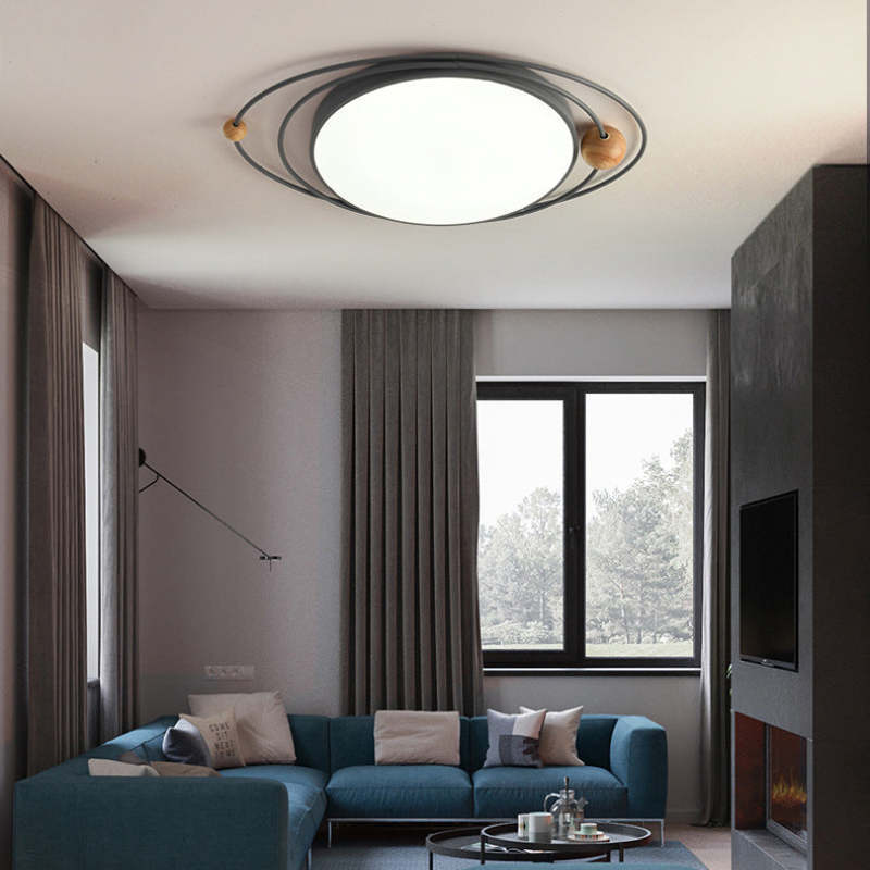 Quinn Modern Ceiling Light in Living Room Setting