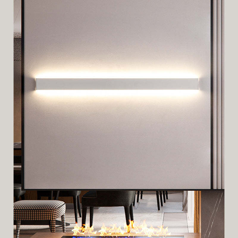 White Edge Minimalist Wall Lamp in modern interior