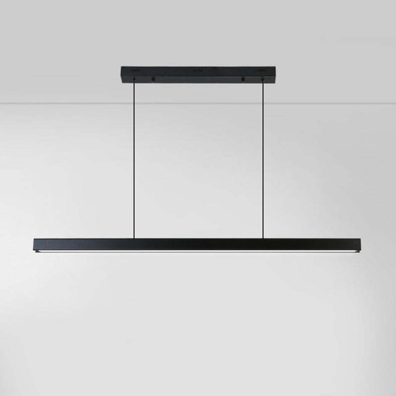 Black Edge Linear Pendant Light by Las Sola