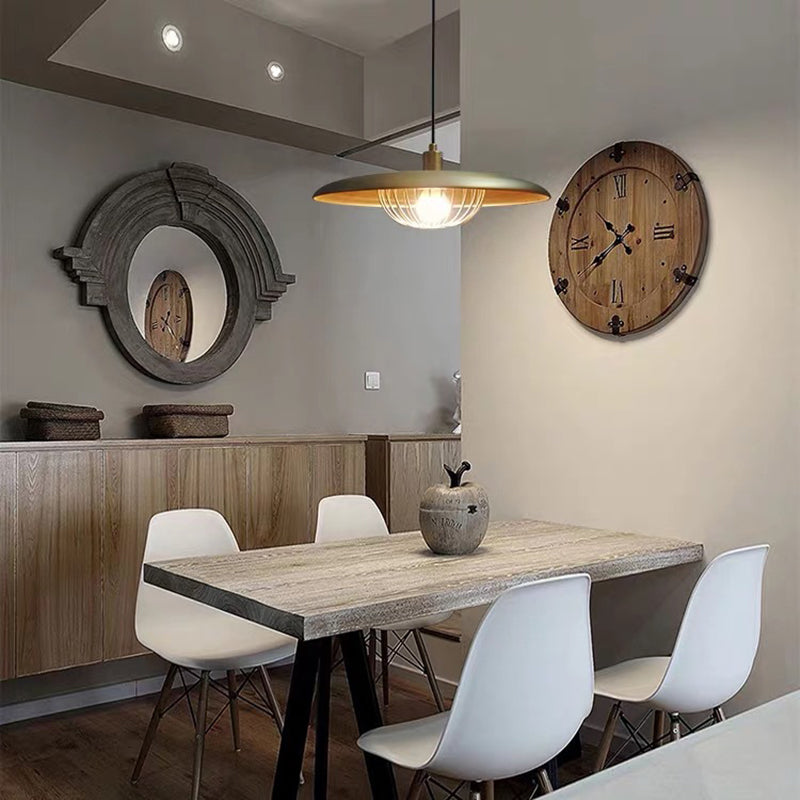 Cairns pendant light in dining room setting.