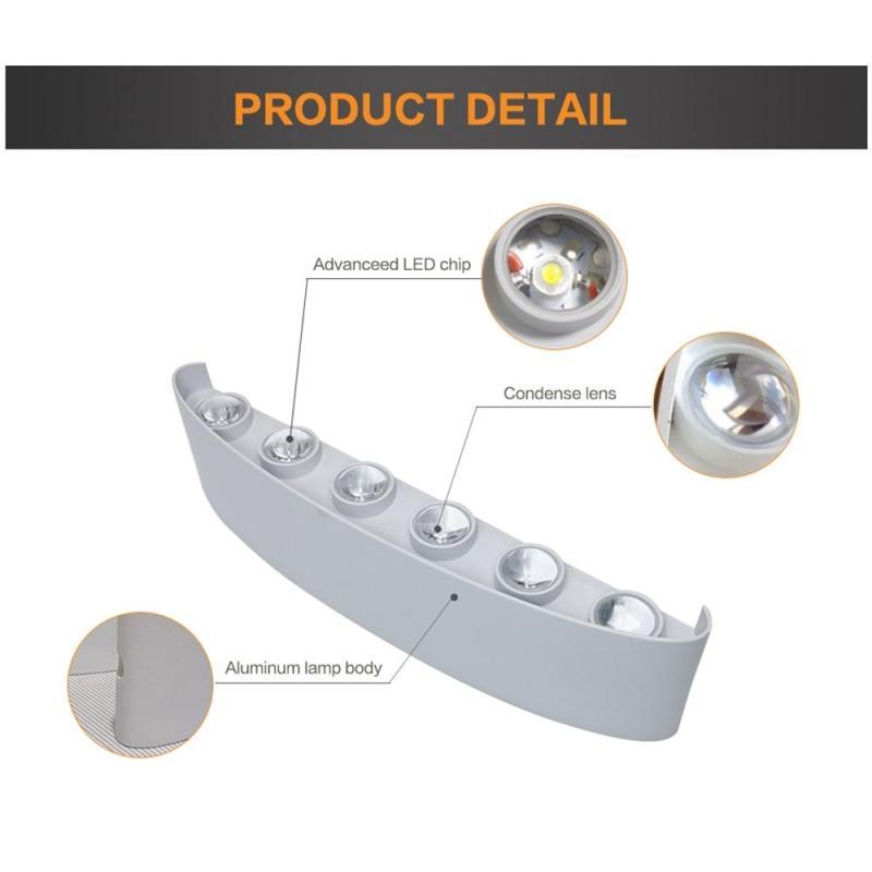 Orr metal outdoor wall lamp features: LED & lens