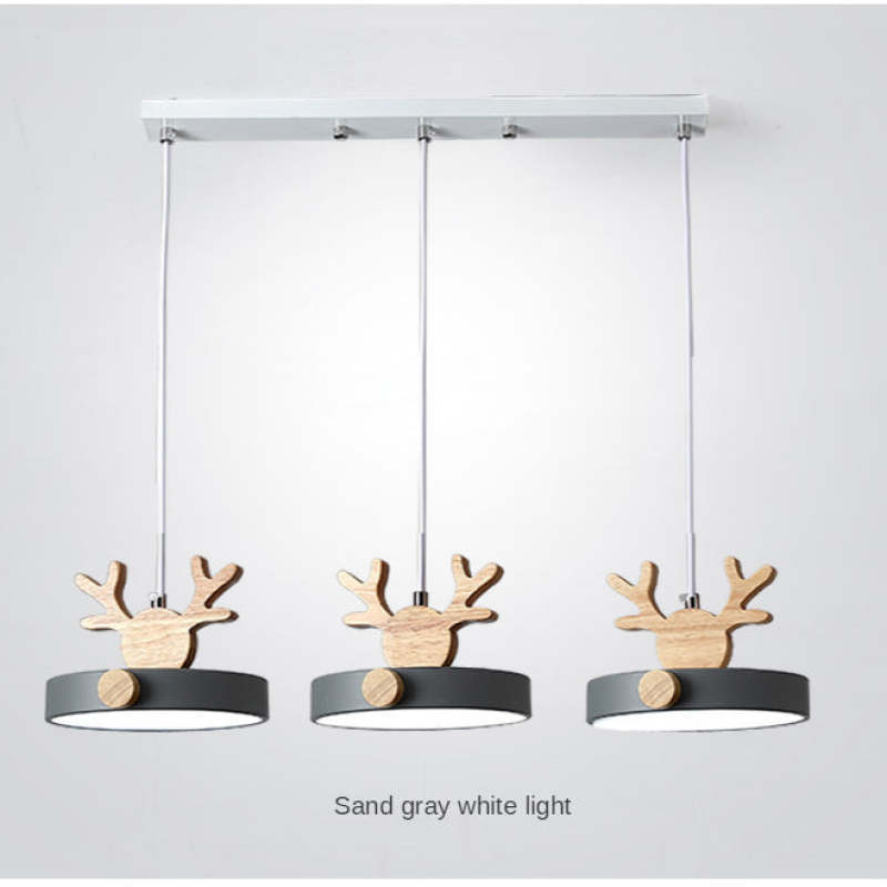Morandi Deer Pendant Light - 3 Head Chandelier