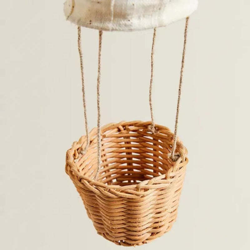 Wicker basket detail for Morandi Ceiling Light