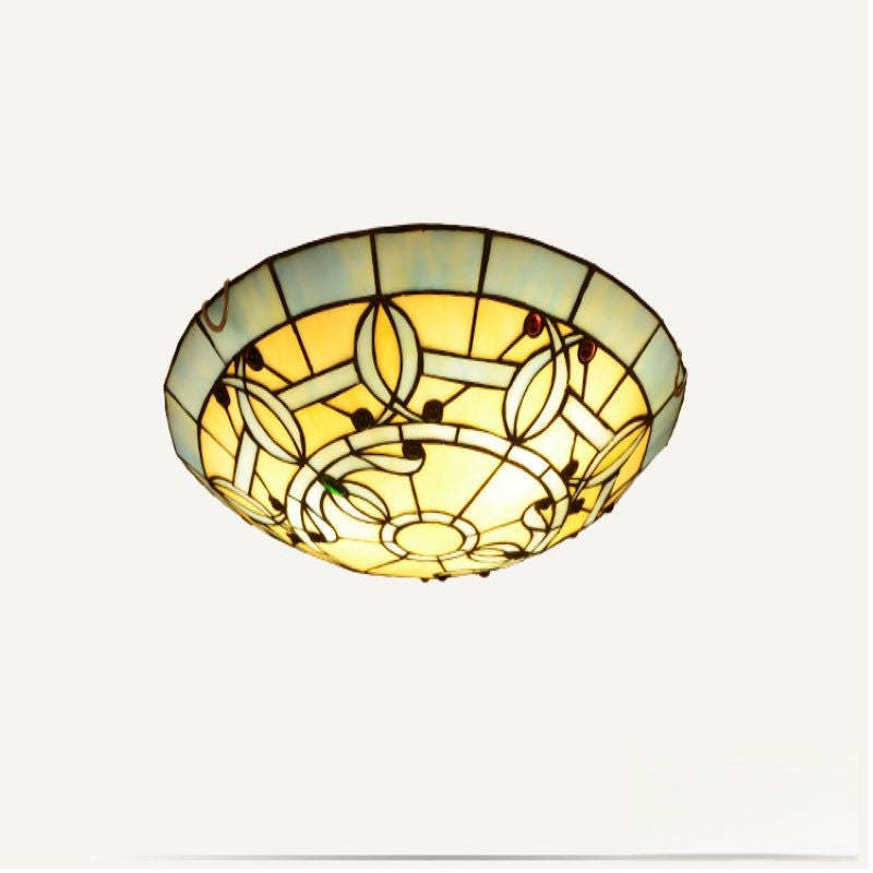 Eryn Retro Stained Glass Ceiling Light