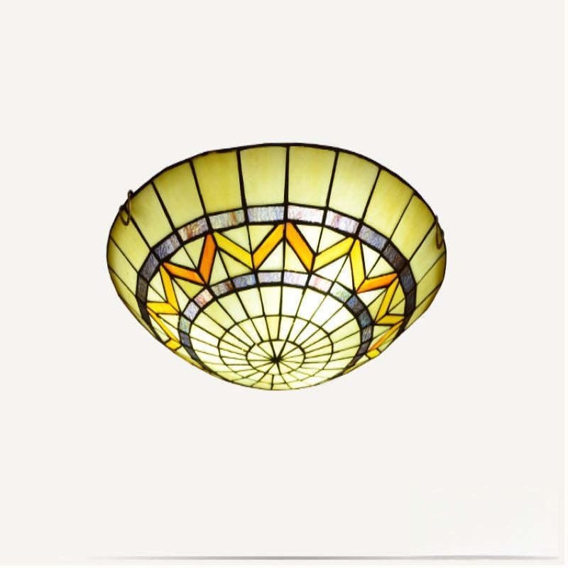 Eryn Retro LED Stained Glass Ceiling Light