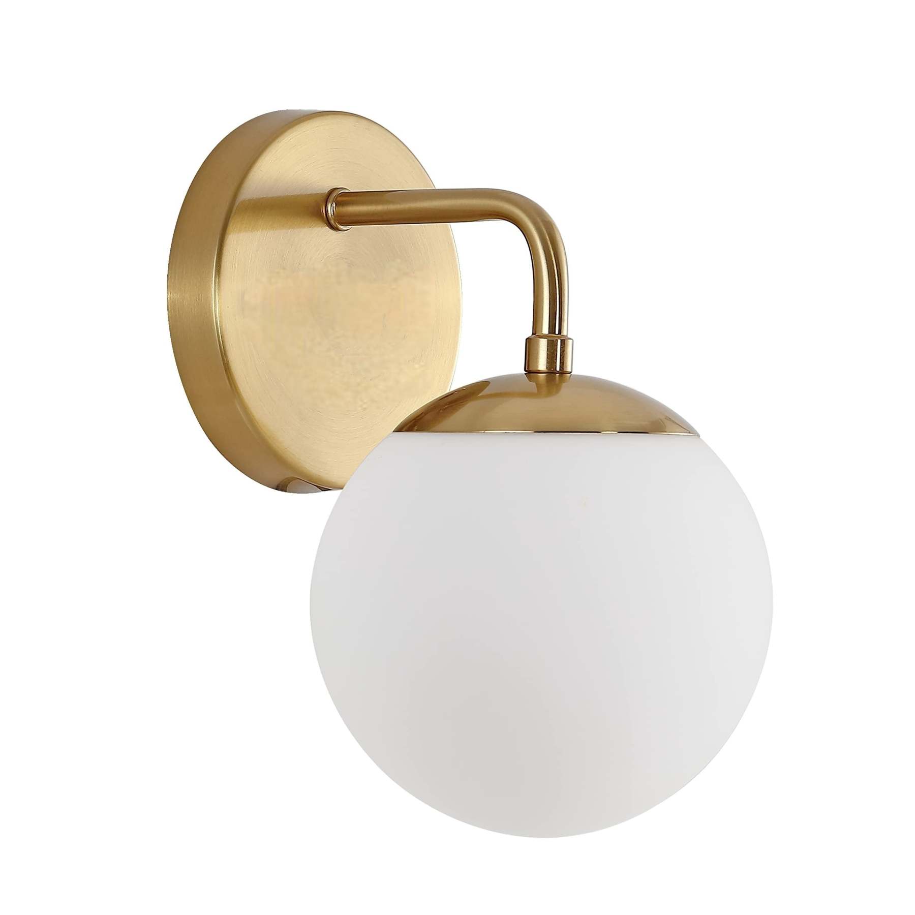 Valentina Wall Lamp - Brass Finish and Opal Glass Shade