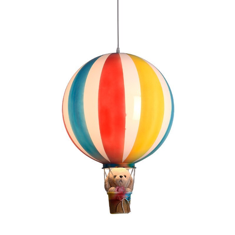 Nordic colorful hot air balloon pendant light for kids bedroom