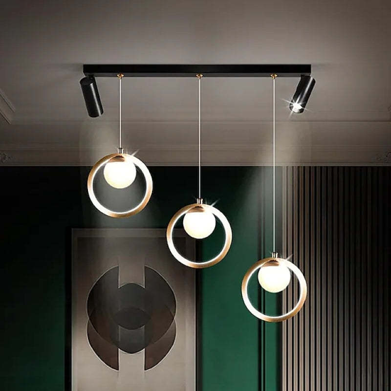 Madina Modern Metal Pendant Light with Spotlight