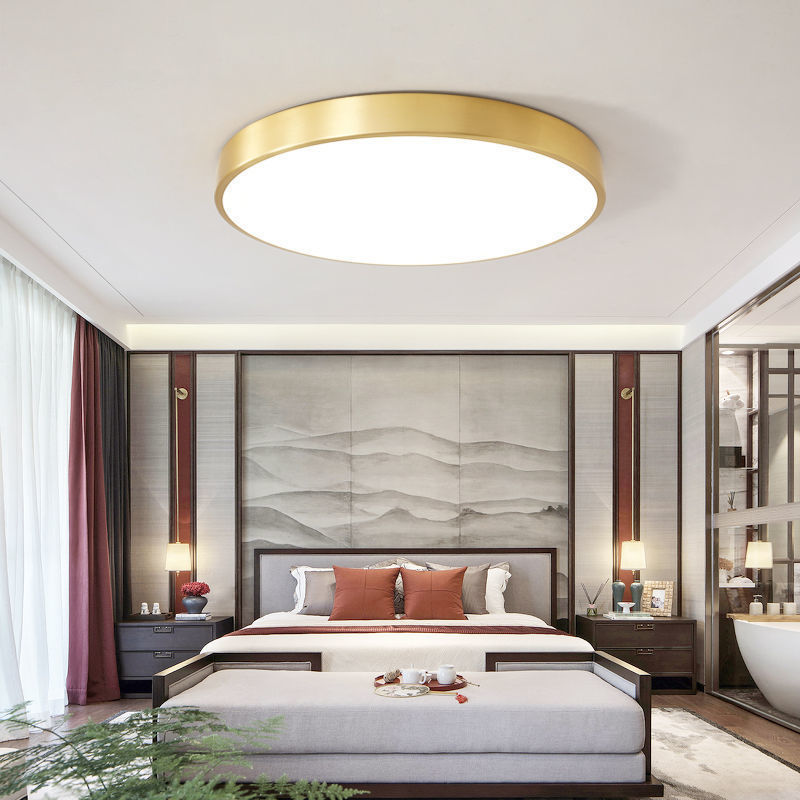 Quinn Nordic LED Round Ceiling Light in Bedroom