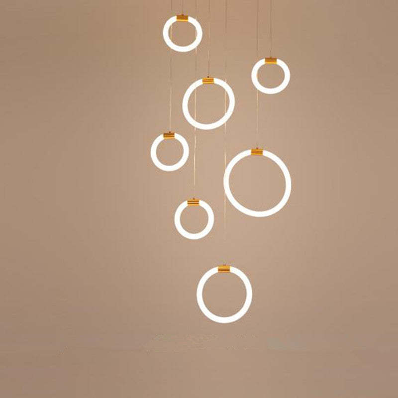 Modern ring pendant lighting fixture, Jibril design