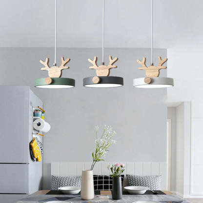 Morandi Deer Pendant Lights - Nordic Chandelier over Dining Table
