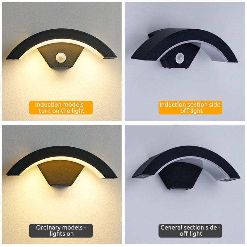 Orr Nordic LED outdoor wall lamp motion sensor demo