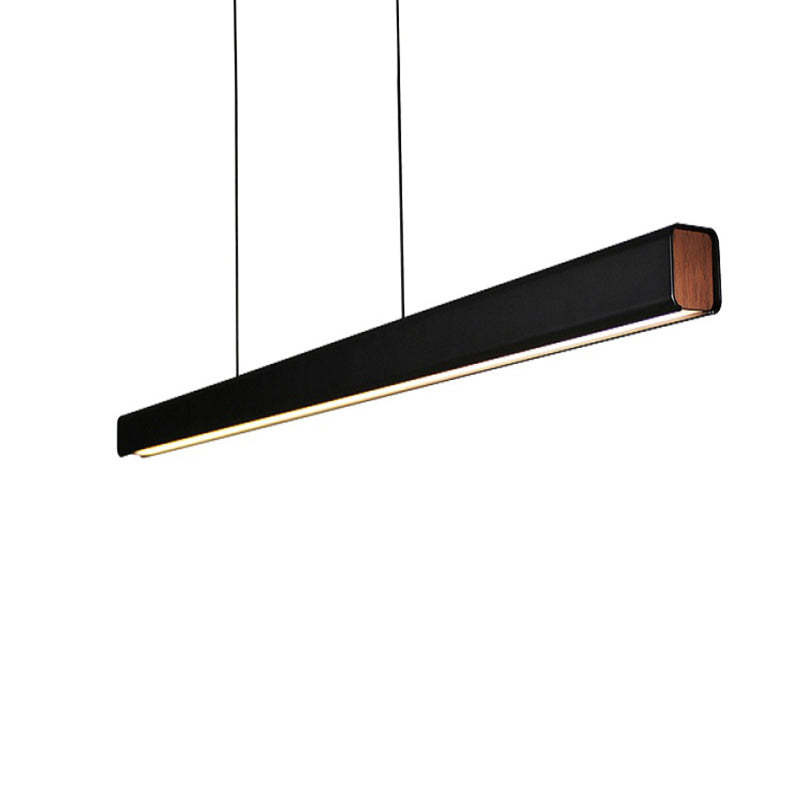 Black Edge Linear Pendant Light | Las Sola