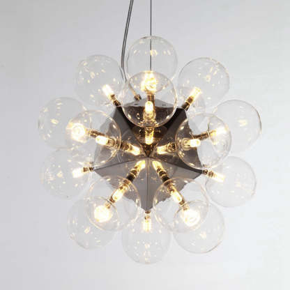 Alessio LED Pendant Light, glass globes modern design