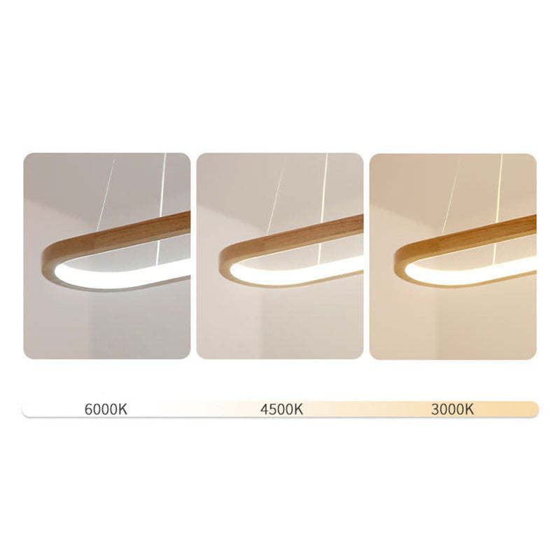 Ozawa wood pendant light color temps: 6000K, 4500K, 3000K