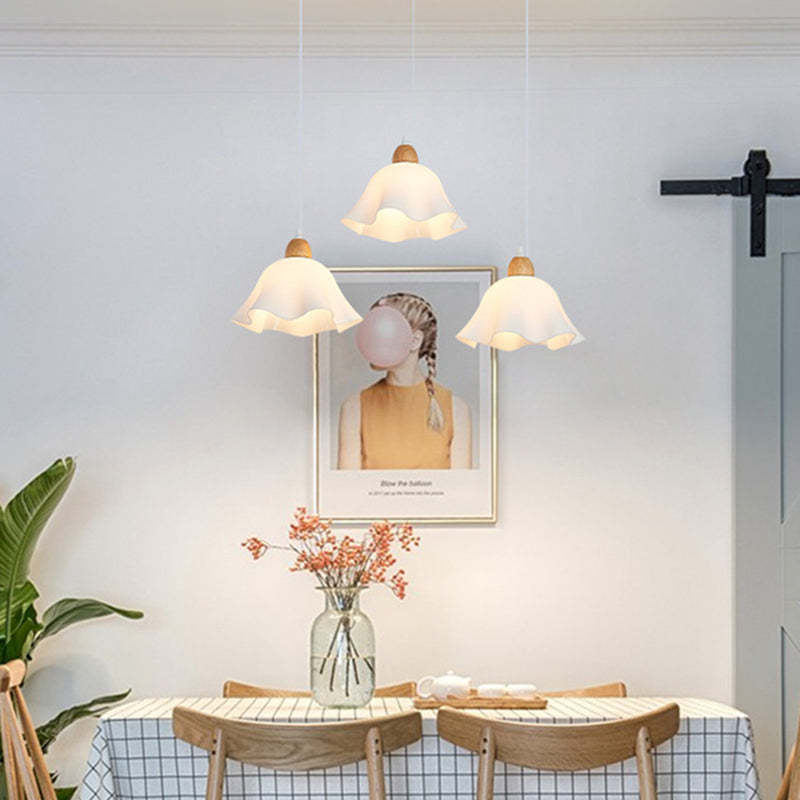 Ozawa pendant lights in modern minimalist dining room.