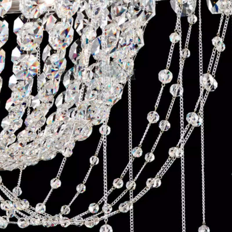 Close-up of Marilyn Crystal Chandelier Details