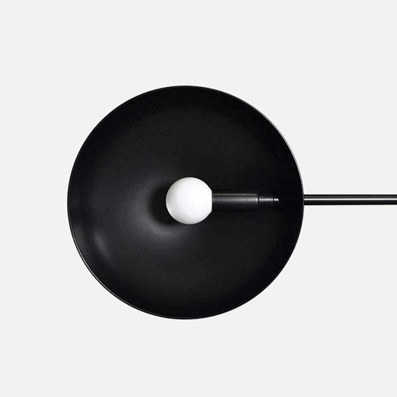 Avi LED Pendant Light, round metal shade detail