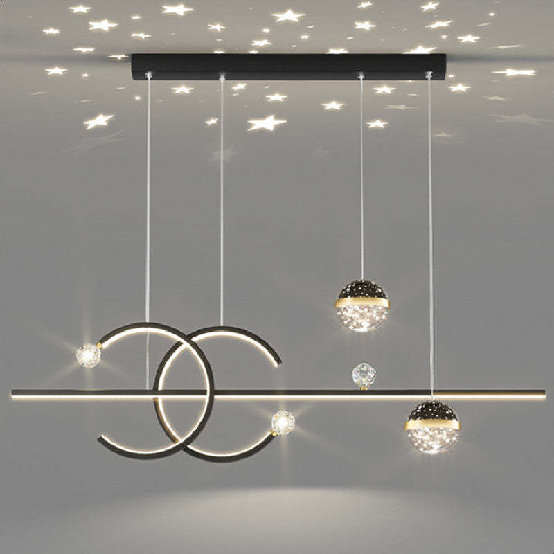 Madina Globe Pendant Light with Starry Sky Projection