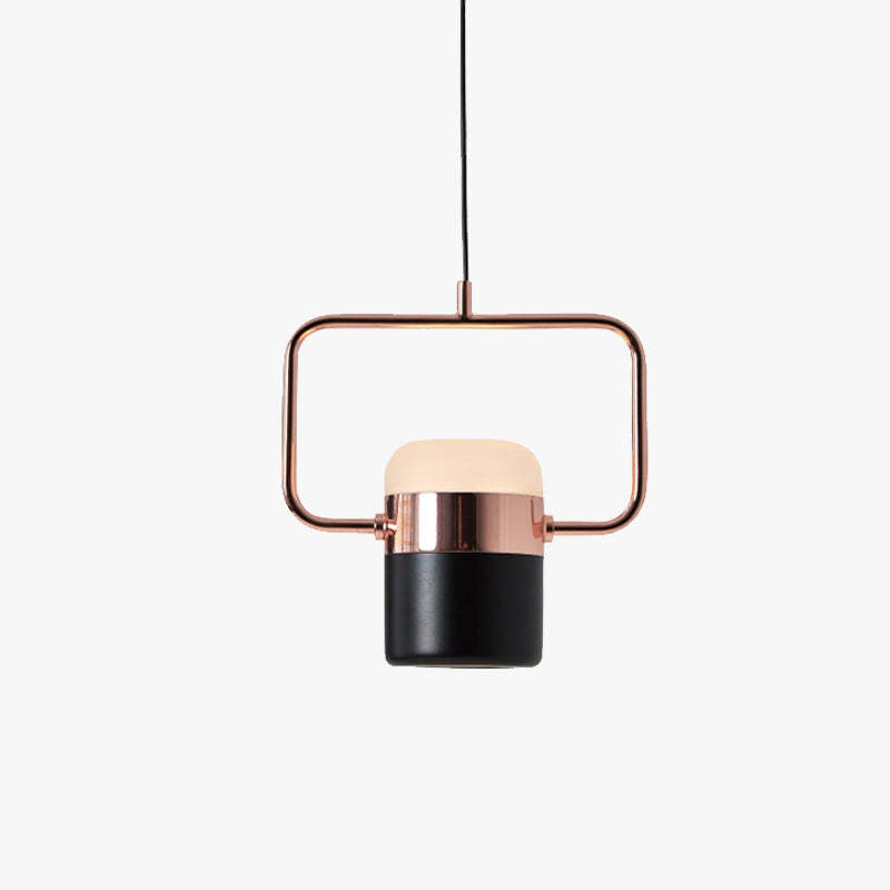 Cooley pendant light, modern industrial metal and glass fixture