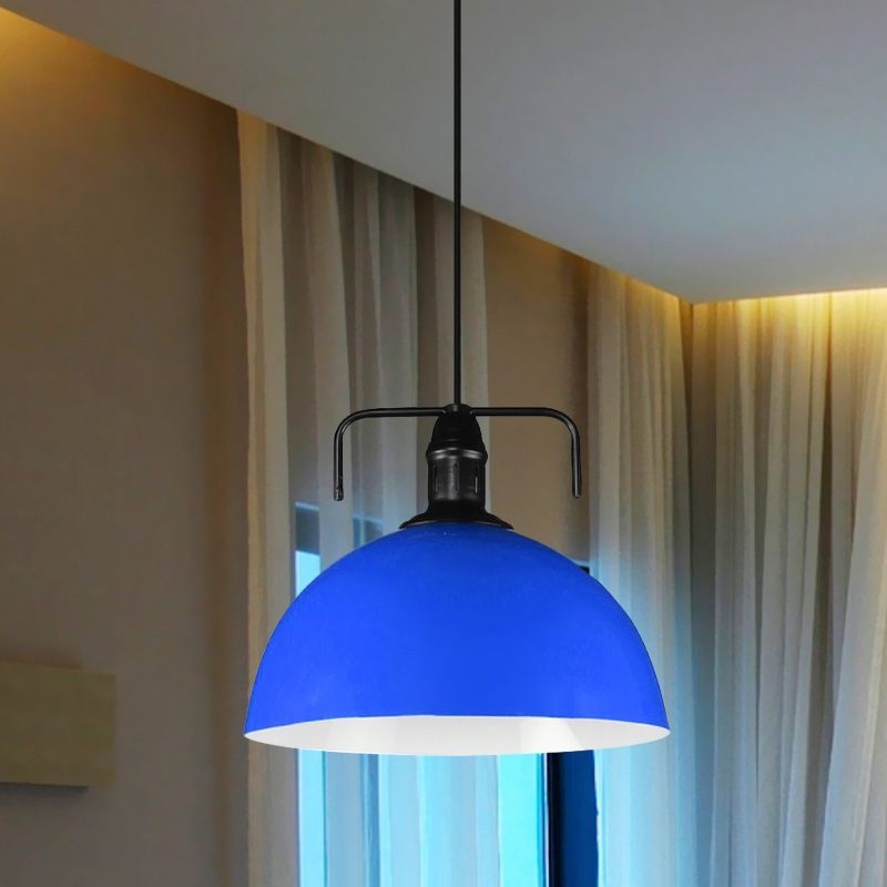 Blue Morandi Metal Pendant Light