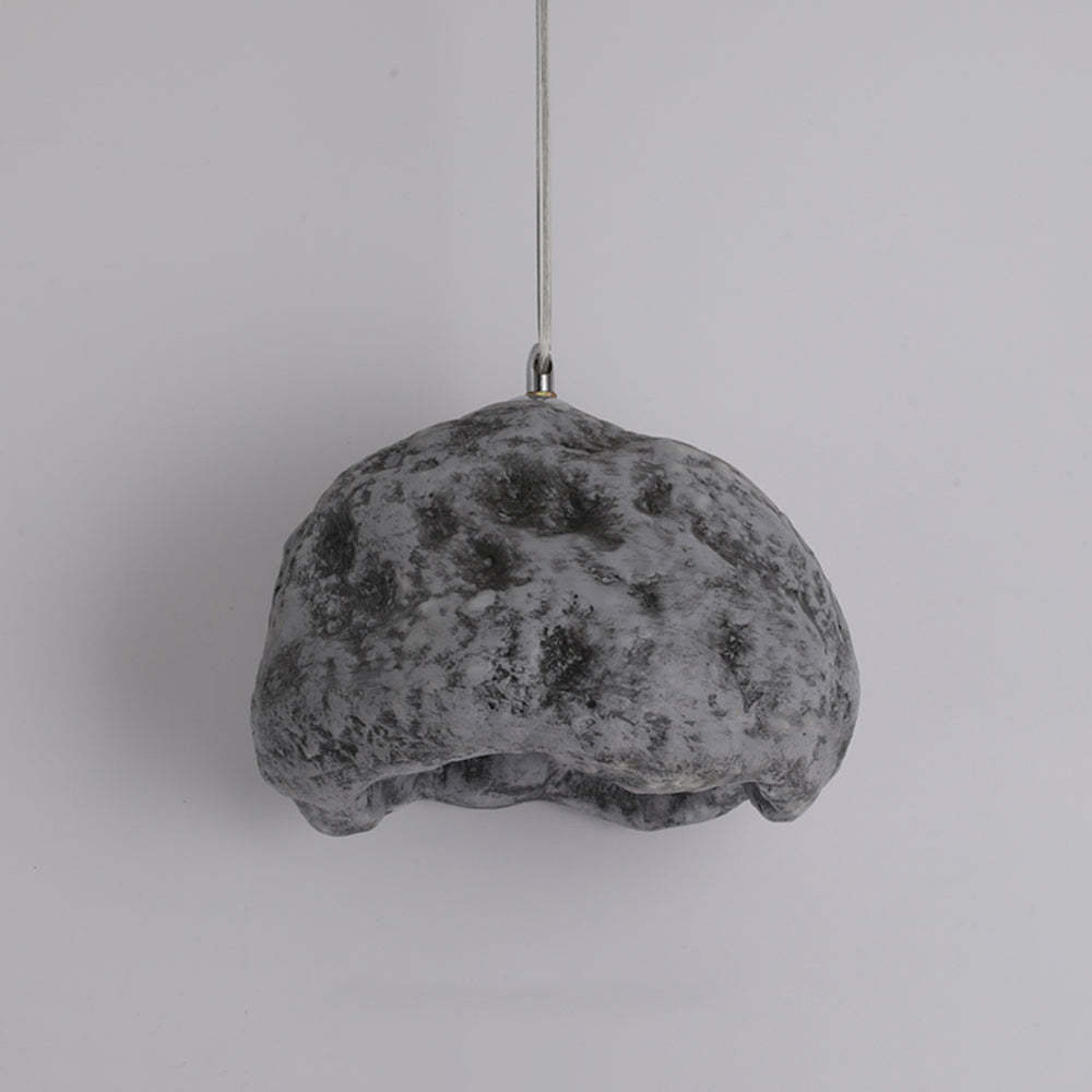 Byers Wabi Sabi Resin Pendant Light, irregular rock shape