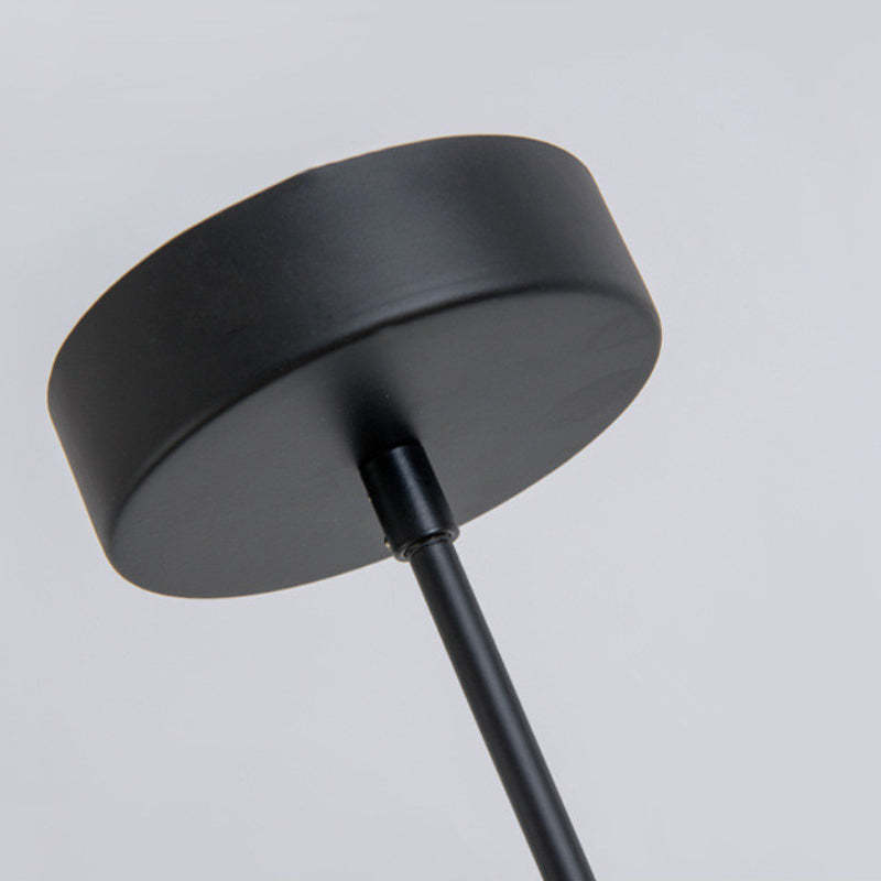 Avi pendant light ceiling mount. Las Sola lighting fixture detail.