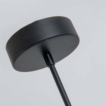 Avi pendant light ceiling mount. Las Sola lighting fixture detail.