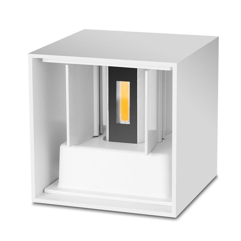 Orr LED Square Outdoor Wall Lamp - White Finish