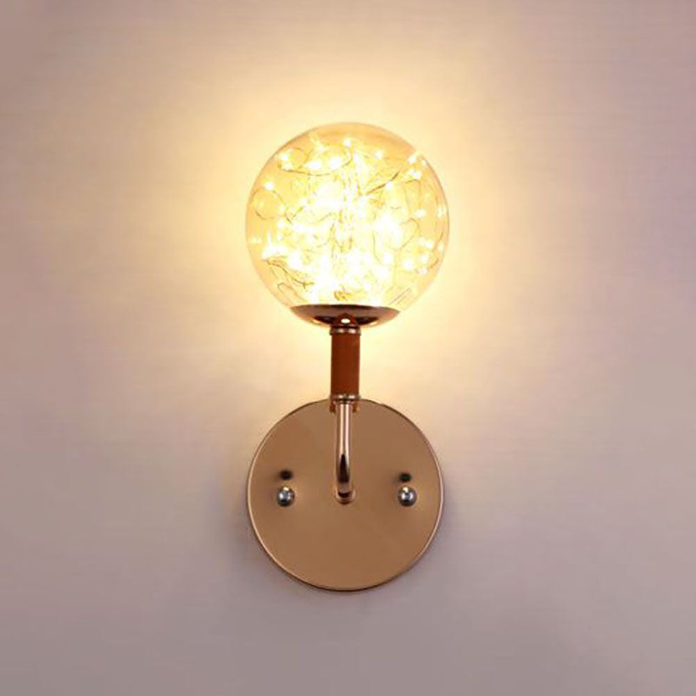 Starry Globe Wall Lamp, Art Deco Style