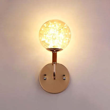 Starry Globe Wall Lamp, Art Deco Style