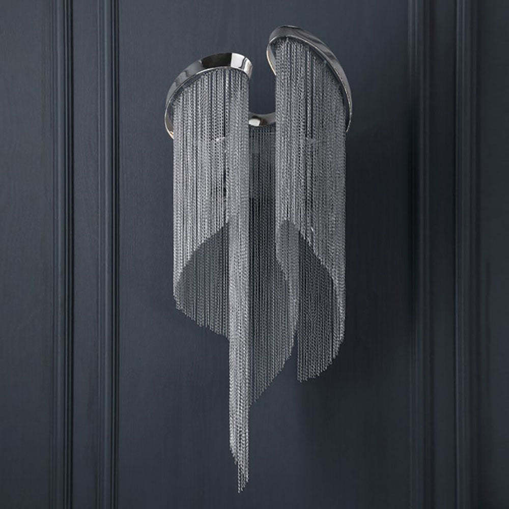 Modern Art Deco Colon Wall Lamp with Tassel Chain