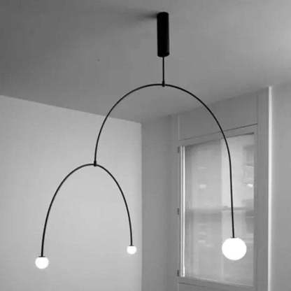 Avi minimalist metal pendant light from Las Sola