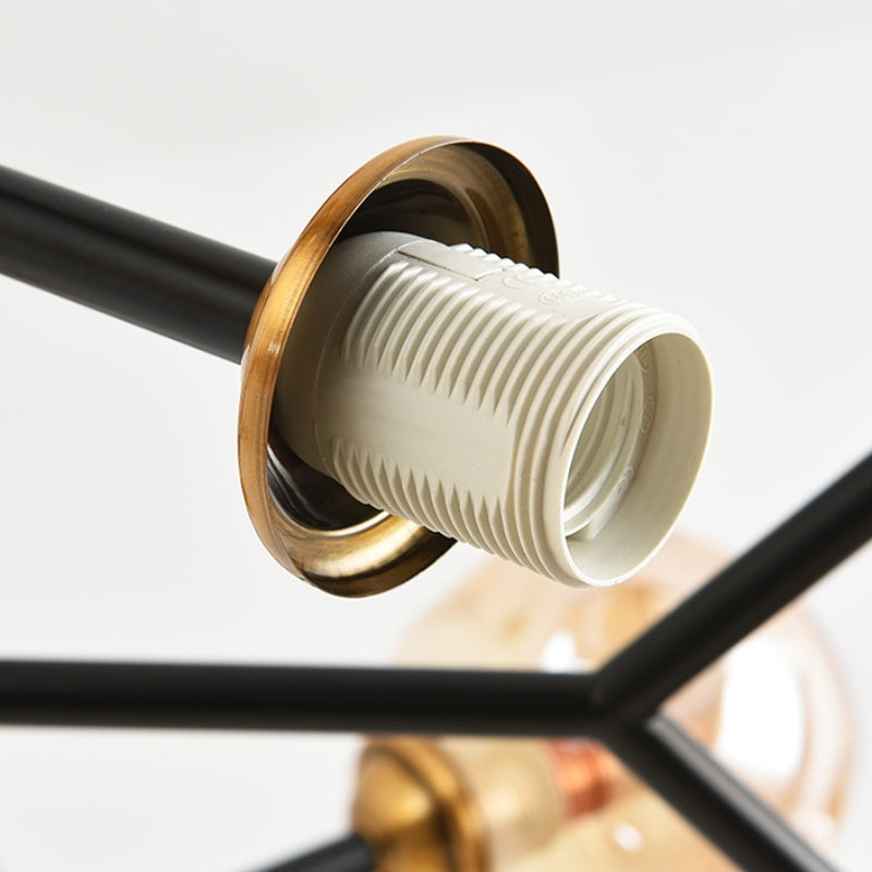 E26 Bulb base on Valentina Art Deco Chandelier