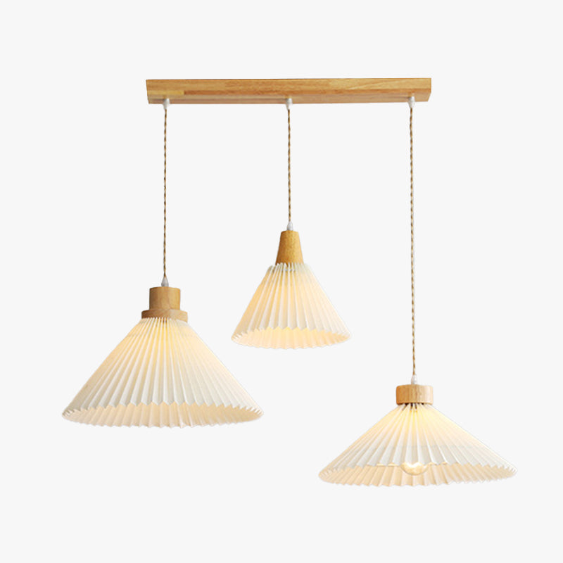 Ozawa Pendant Light Umbrella Shape Art Wood Bedroom