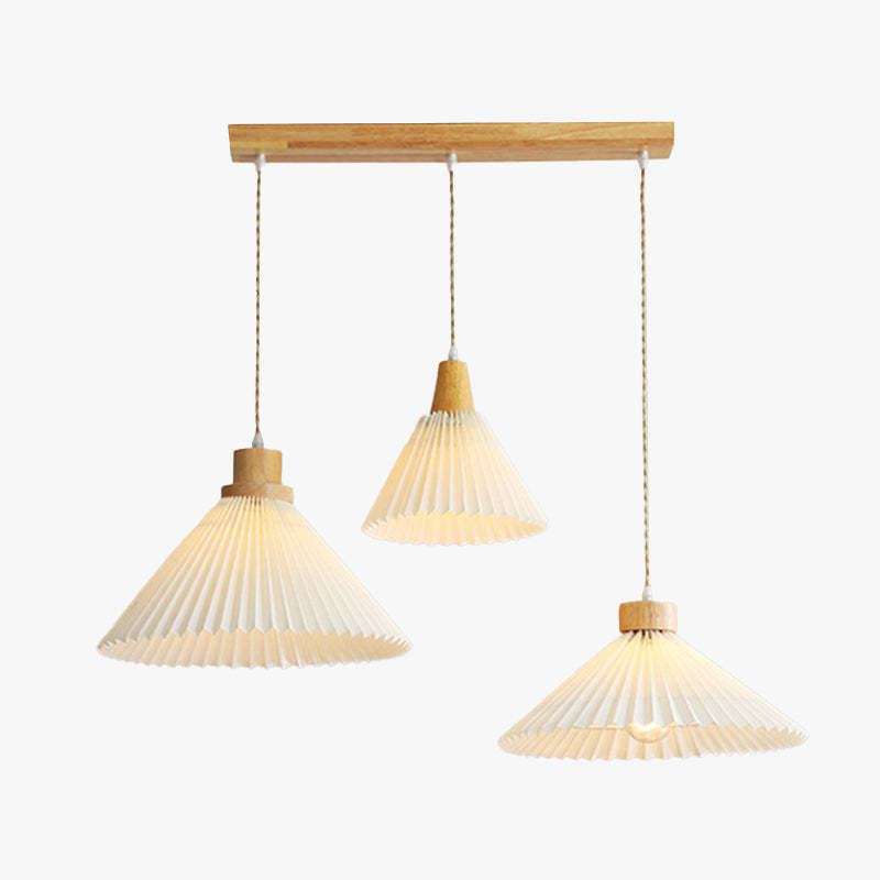 Ozawa Pendant Light Umbrella Shape Art Wood Bedroom