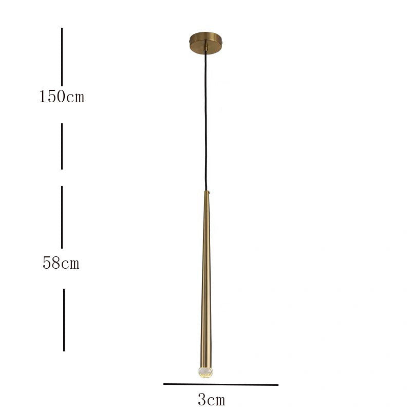 Carr pendant light dimensions: 150cm cord, 58cm body.