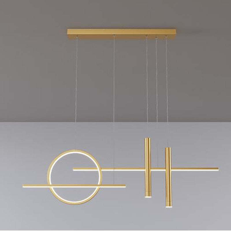 Madina Gold Pendant Light - Geometric Design