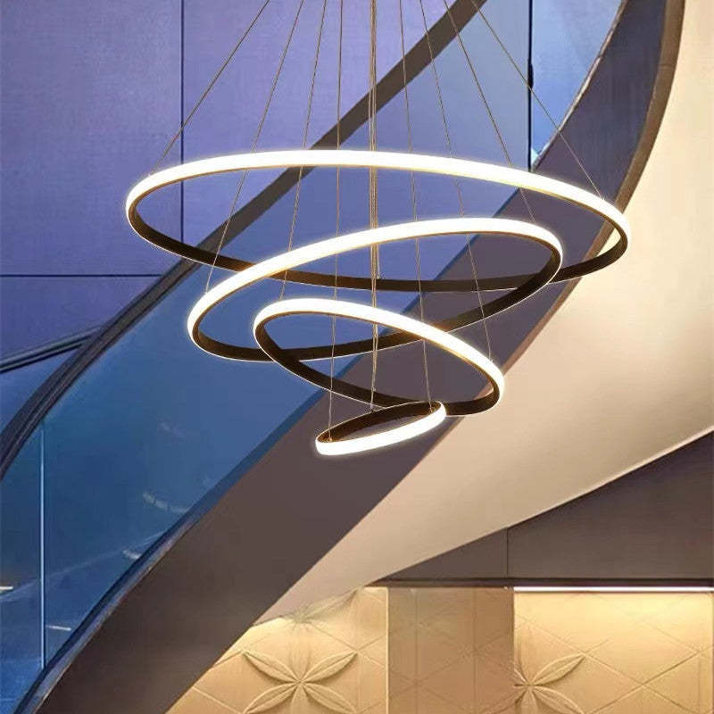 Arisha Ring Pendant Light - Modern Stairwell Lighting