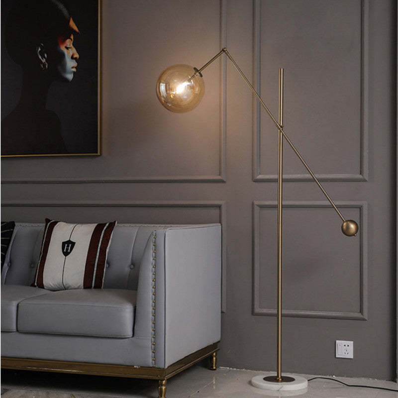 Geometric Arc Floor Lamp - Artistic Lighting Solution