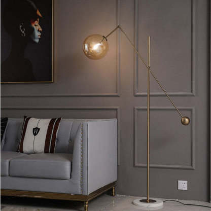 Geometric Arc Floor Lamp - Artistic Lighting Solution