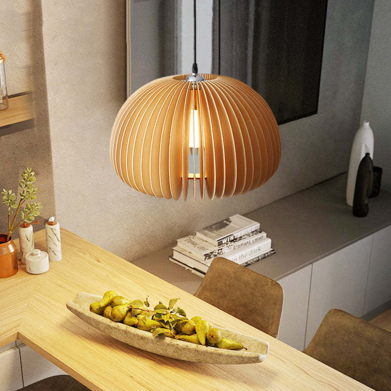 Ozawa Wood Pendant Light above dining table