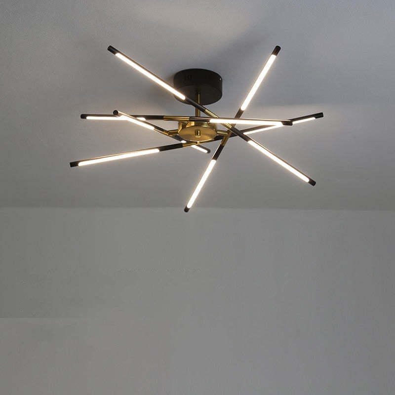 Modern Edge Ceiling Light Fixture, Starburst design